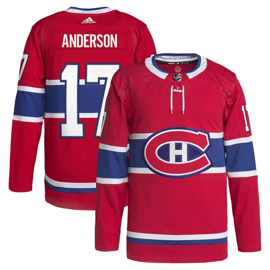 Josh Anderson Montreal Canadiens   Home Primegreen   Pro  Jersey - Red
