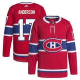 Josh Anderson Montreal Canadiens   Home Primegreen   Pro  Jersey - Red