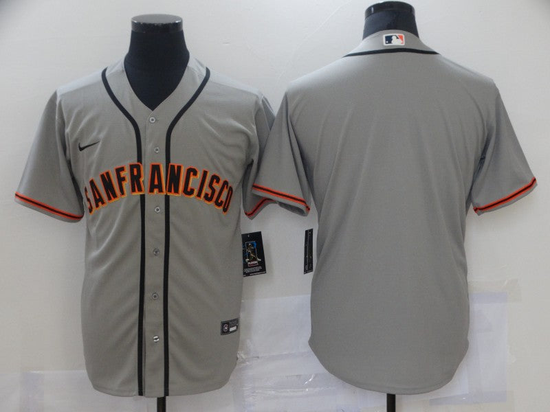 Men's San Francisco Giants Gray  Blank Jersey
