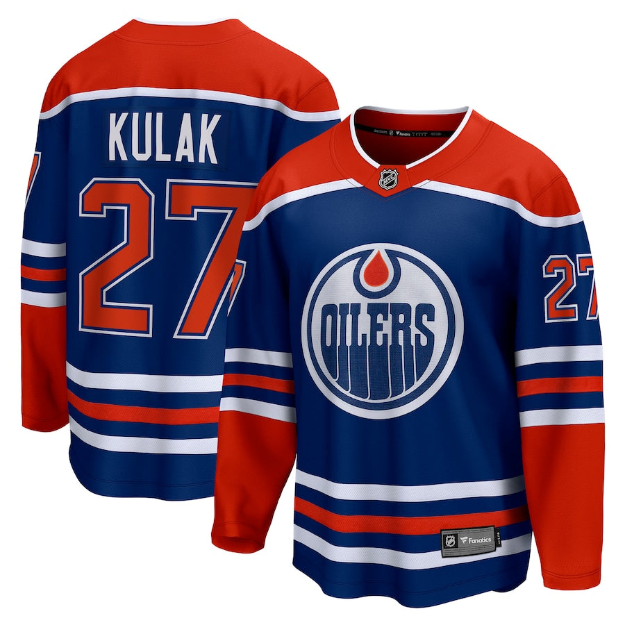 Brett Kulak Edmonton Oilers   Home Breakaway  Jersey - Royal