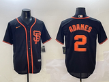 Men's San Francisco Giants Willy Adames #2 Black Player Jersey
