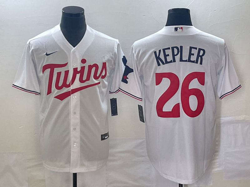 Men's Minnesota Twins Max Kepler #26 White Home Player Jersey