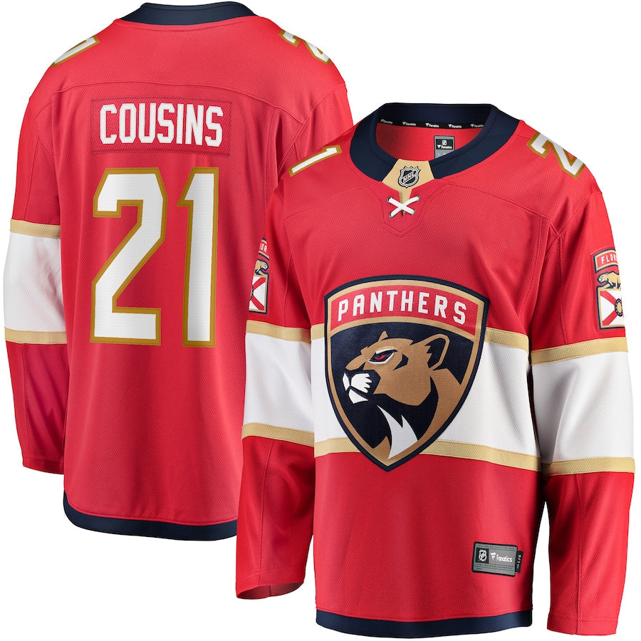 Nick Cousins Florida Panthers   Home Breakaway  Jersey - Red