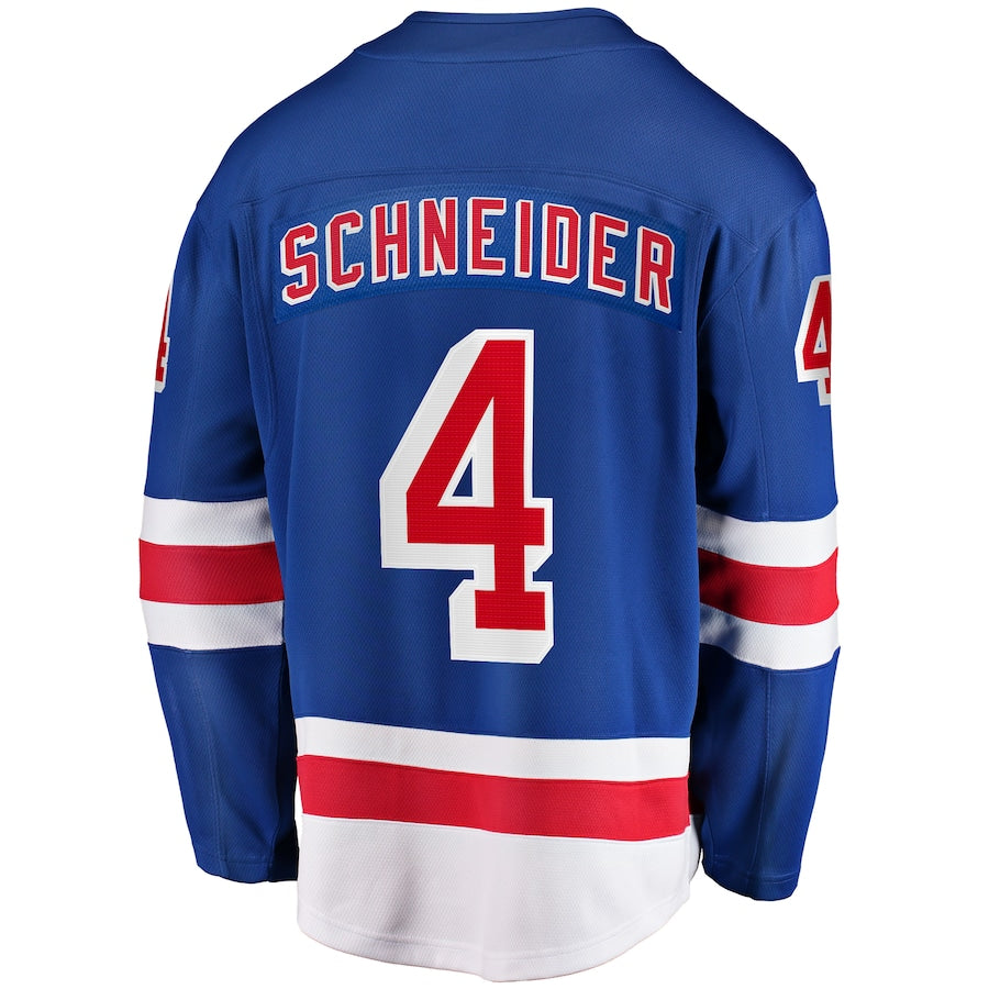 Braden Schneider New York Rangers   Home Premier Breakaway  Jersey - Blue