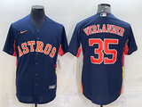 Men's Houston Astros Justin Verlander #35 Navy Alternate  Player Name Jersey