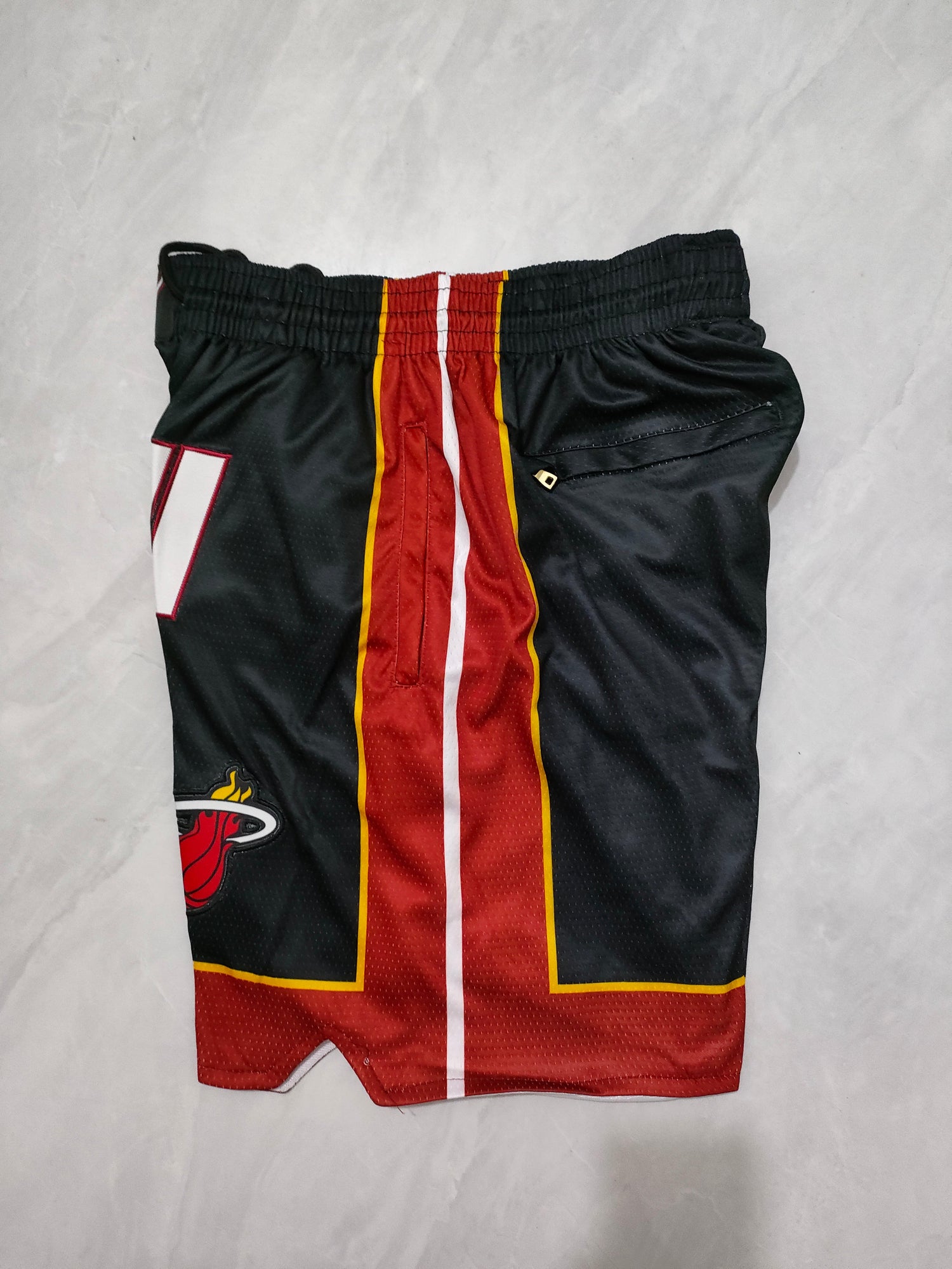 JUST DON Miami Heat Black Pocket Shorts