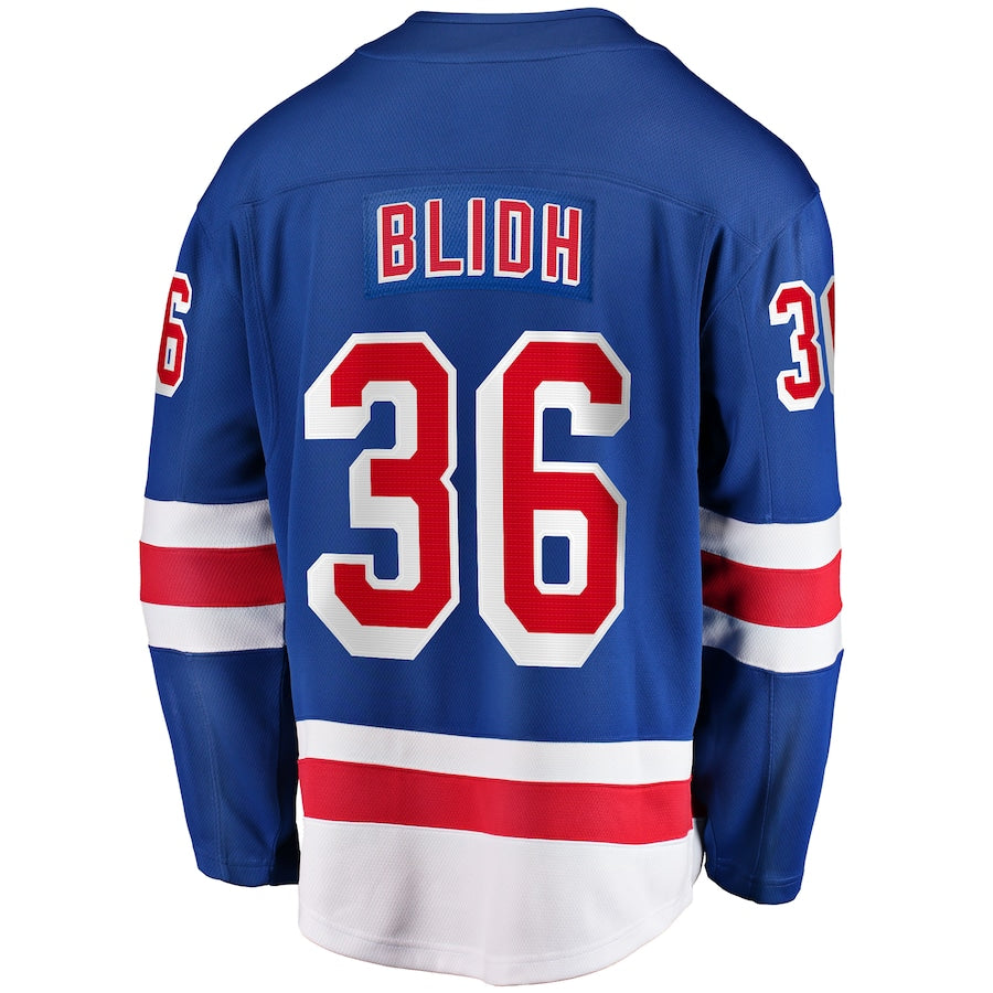 Anton Blidh New York Rangers   Home Breakaway Jersey - Blue