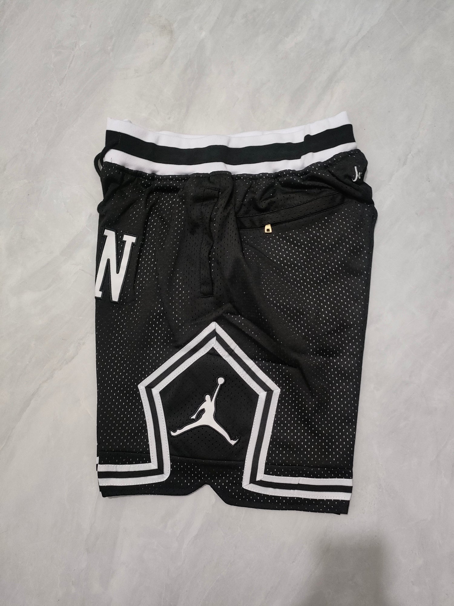 JUST DON Jordan Black Pocket Shorts