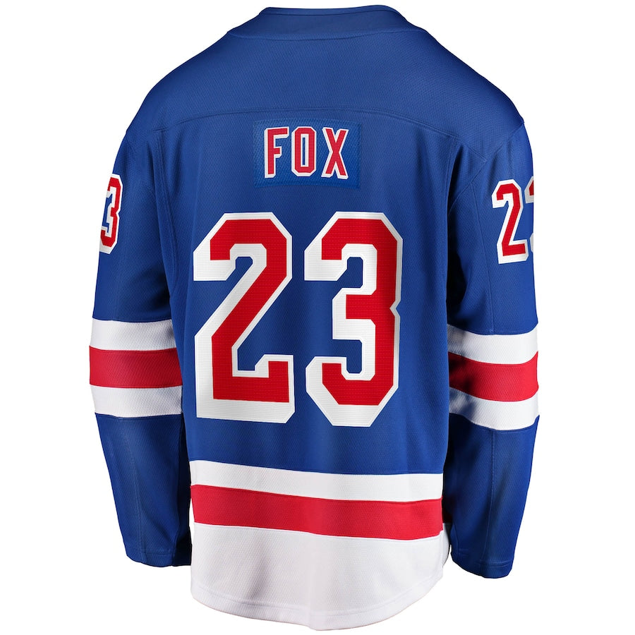 Adam Fox New York Rangers   Home Breakaway Jersey - Blue