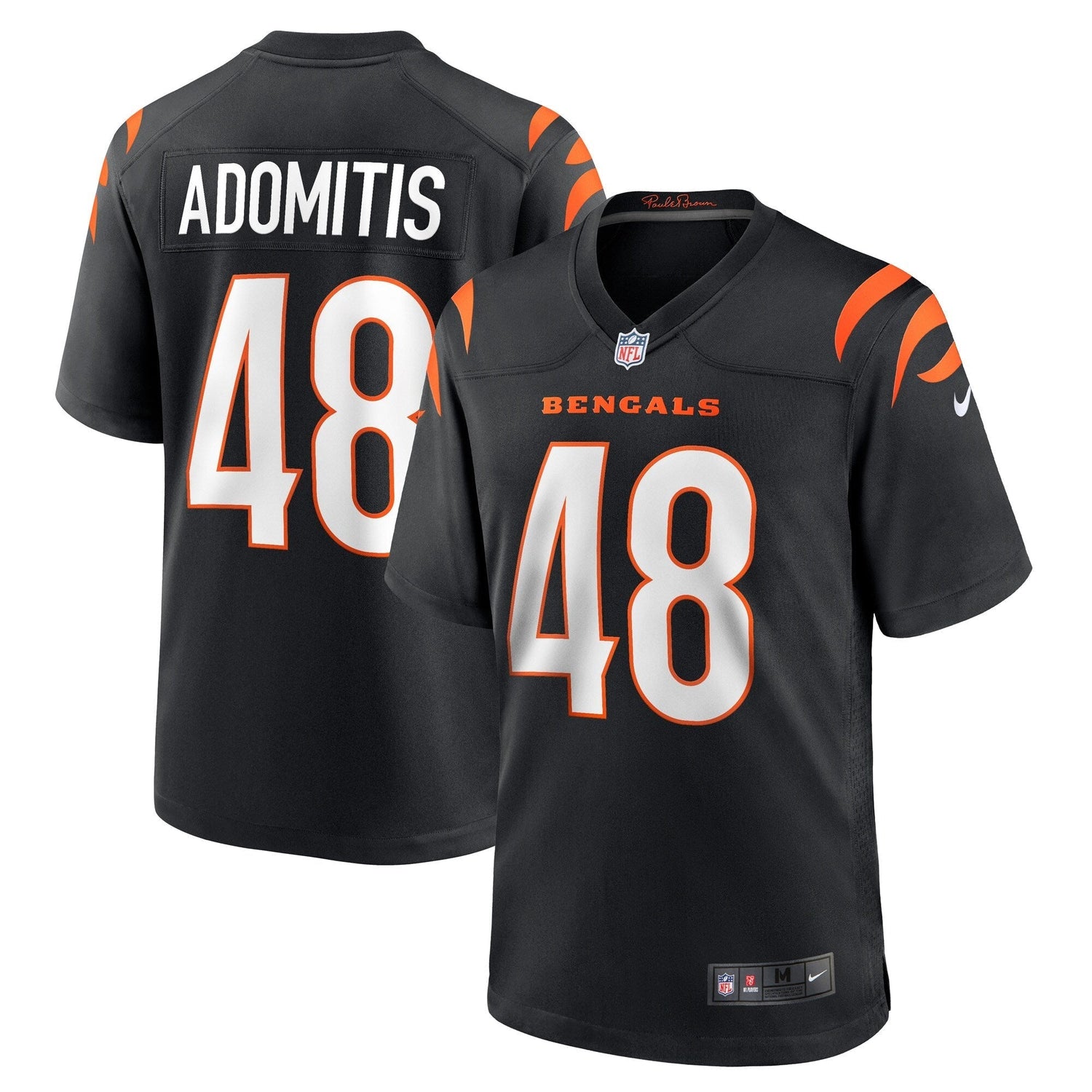 Cal Adomitis Cincinnati Bengals Nike Game   Jersey - Black