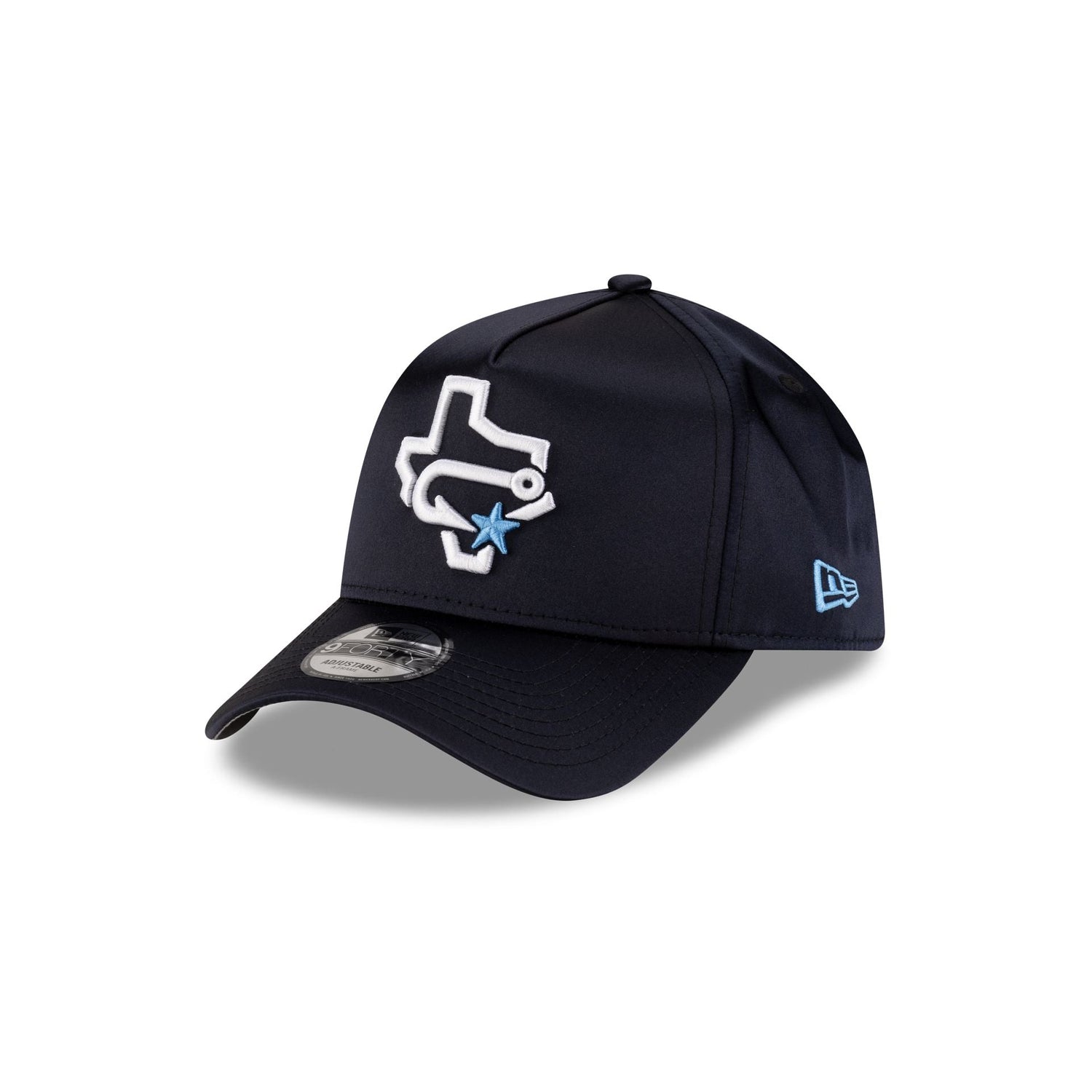 Corpus Cristi Hooks Navy Satin 9FORTY A-Frame Snapback Hat