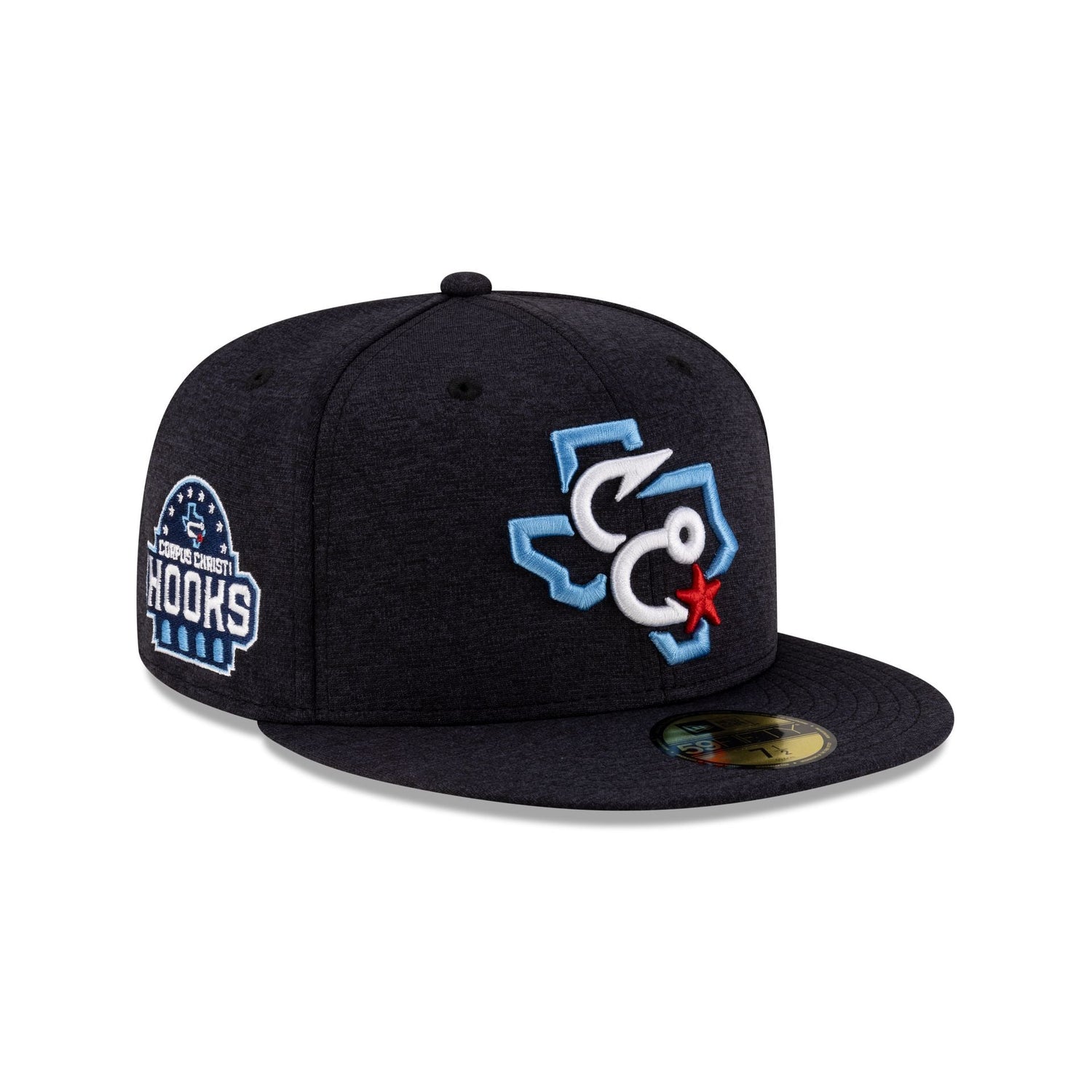 Corpus Cristi Hooks Shadow Tech Navy 59FIFTY Fitted Hat