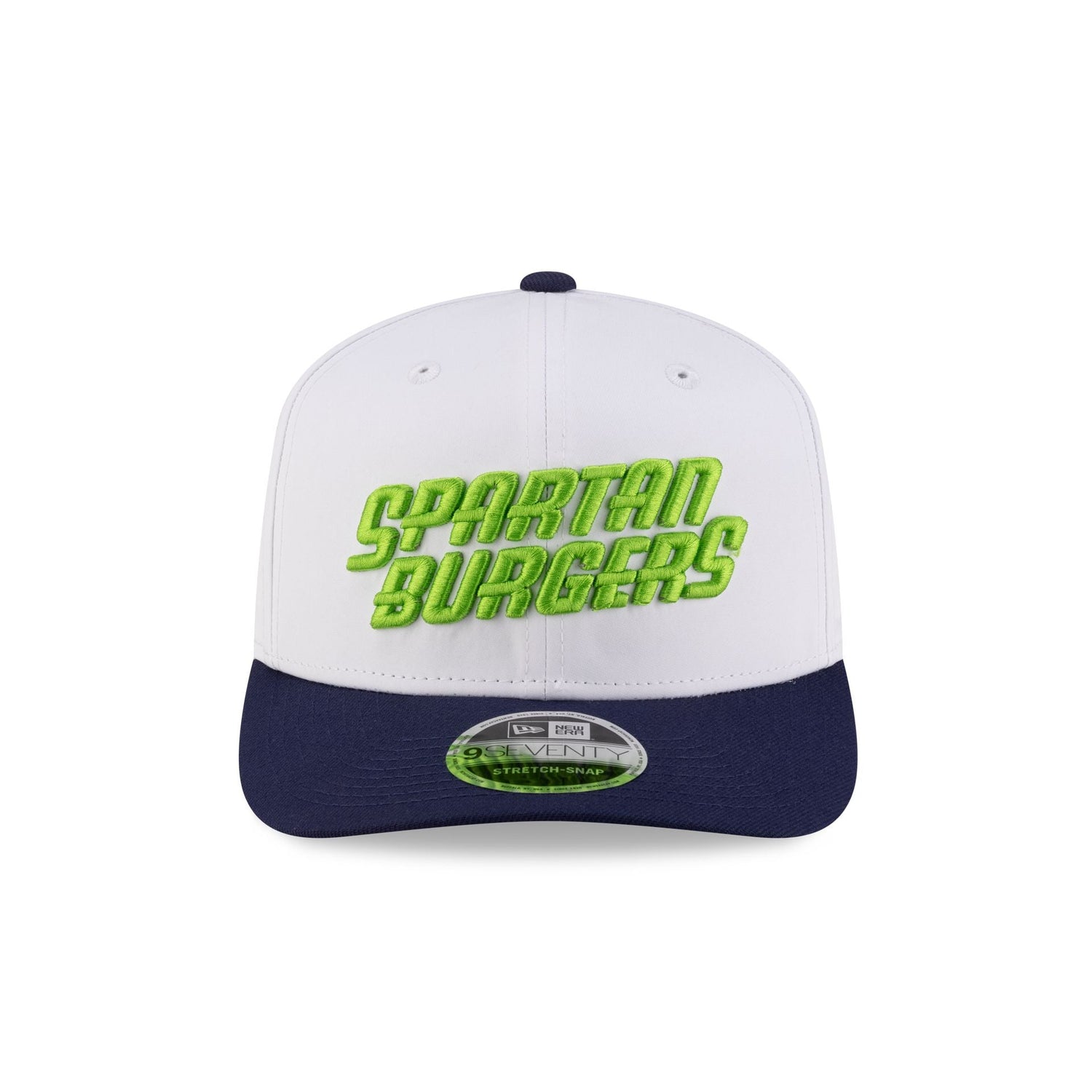 Hub City Spartanburgers Optic White 9SEVENTY Stretch-Snap Hat