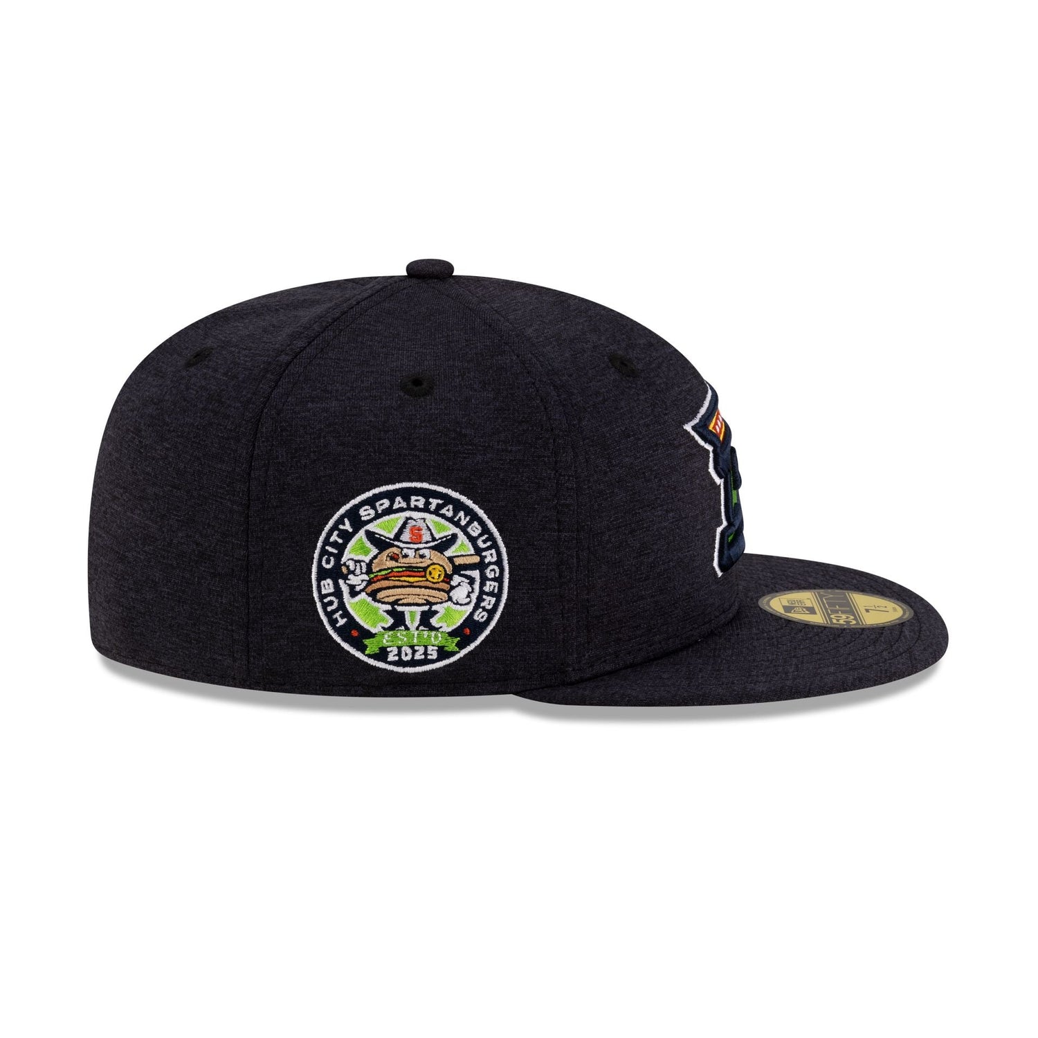 Hub City Spartanburgers Shadow Tech Navy 59FIFTY Fitted Hat