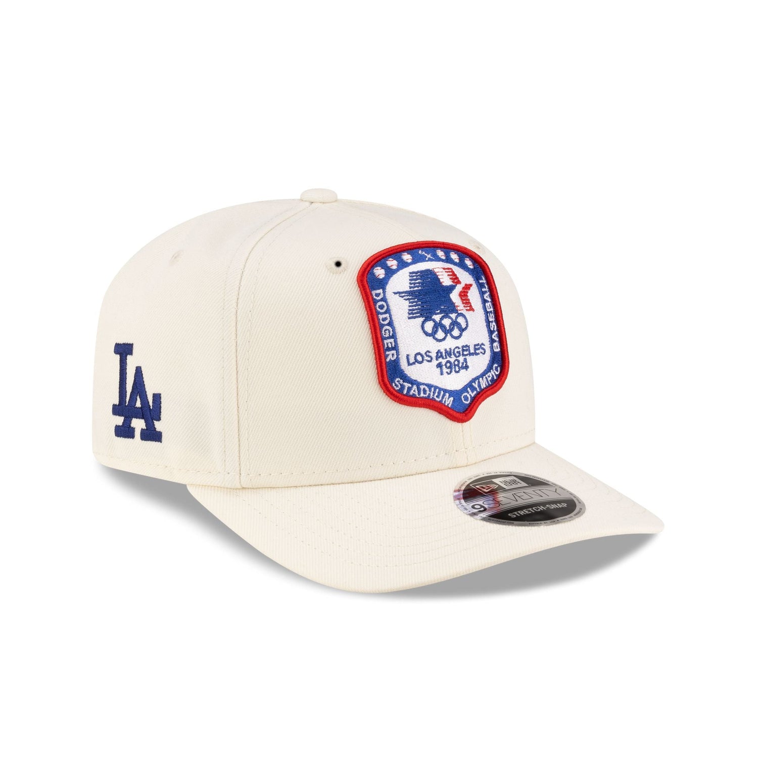 Los Angeles Dodgers 1984 Olympics Chrome White 9SEVENTY Stretch-Snap Hat