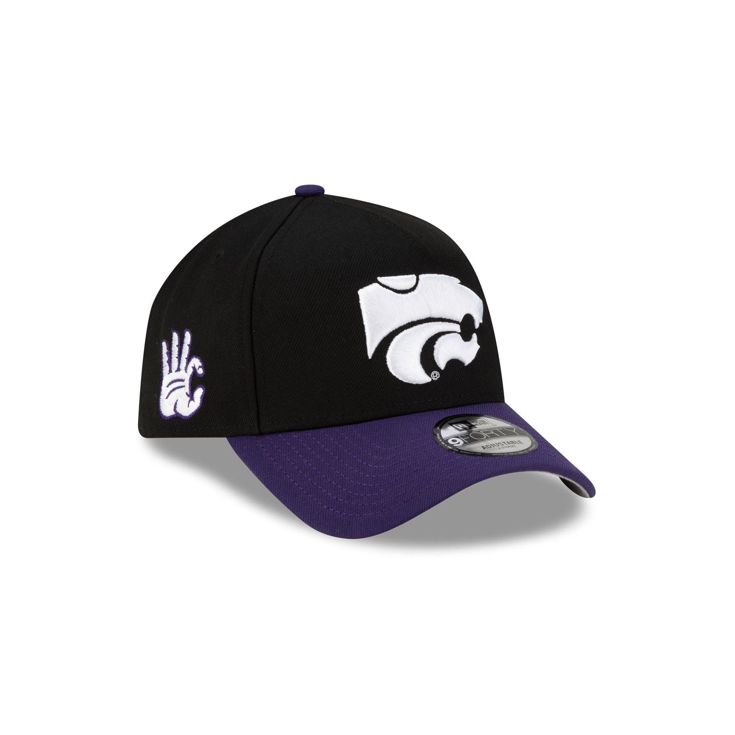 Kansas State Wildcats Hand Signs Sidepatch 9FORTY A-Frame Snapback Hat