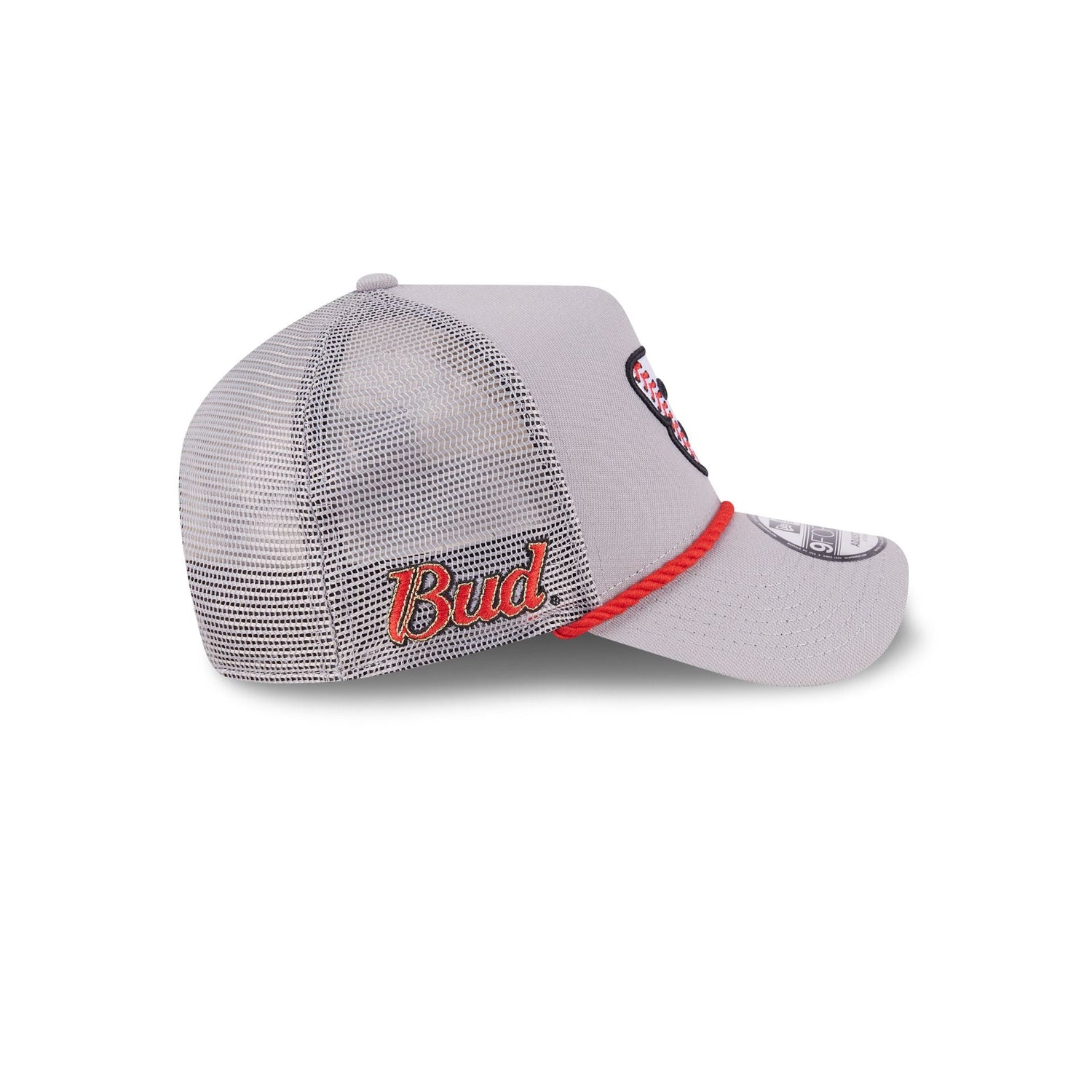 Dale Earnhardt Jr. x Budweiser Gray 9FORTY A-Frame Trucker Hat