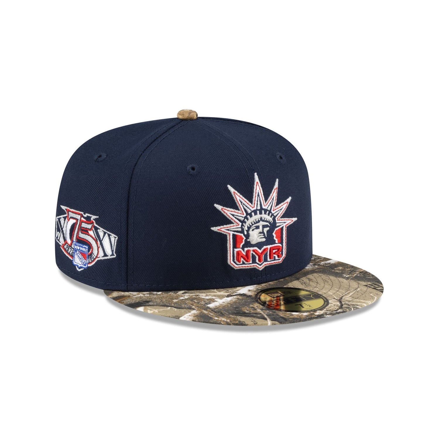 New York Rangers Realtree Visor 59FIFTY Fitted Hat