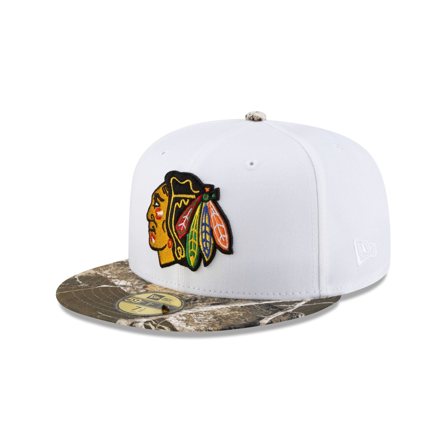Chicago Blackhawks Realtree Visor 59FIFTY Fitted Hat
