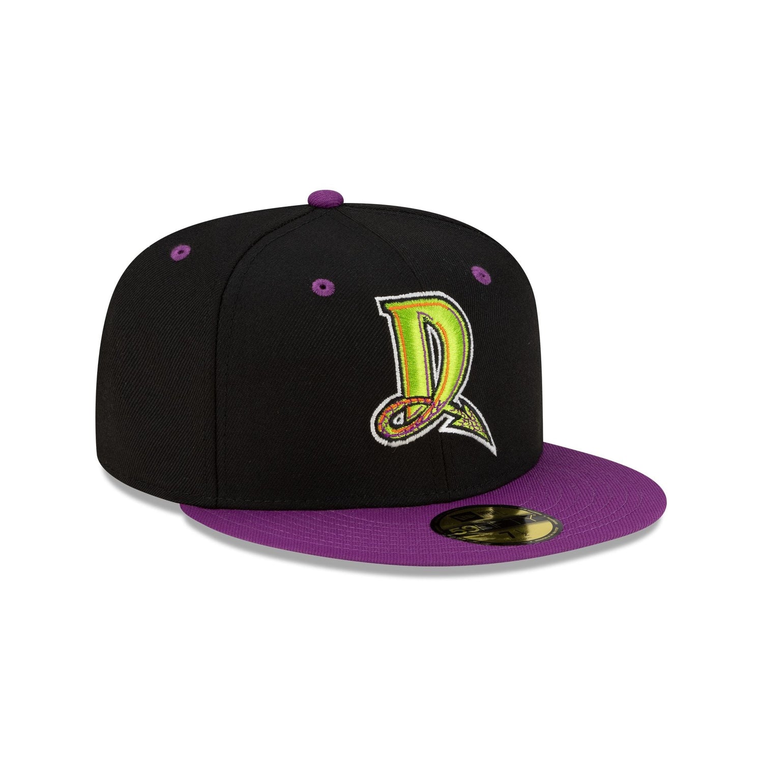 Dayton Dragons Halloween Purple 59FIFTY Fitted Hat