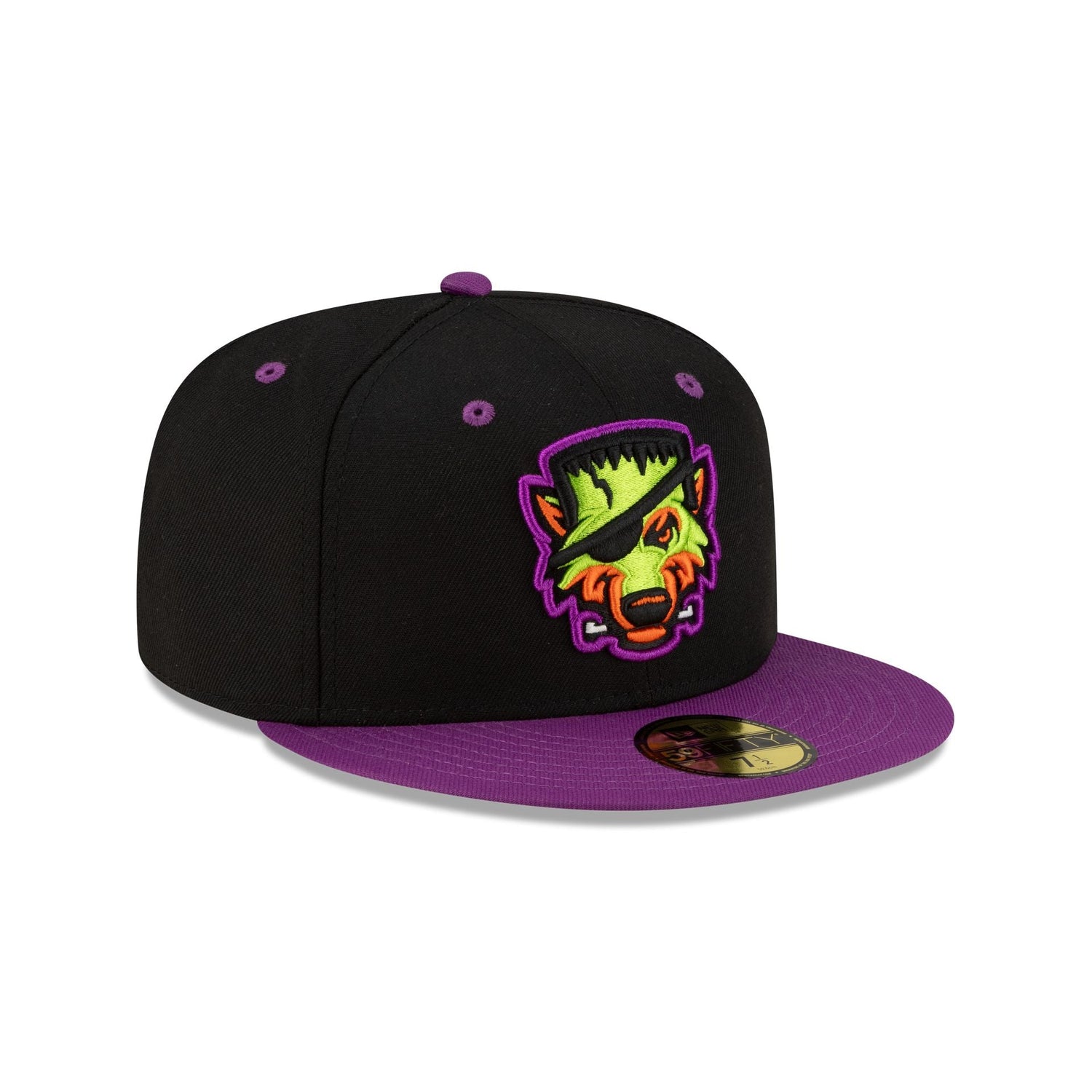 Erie SeaWolves Halloween Purple 59FIFTY Fitted Hat