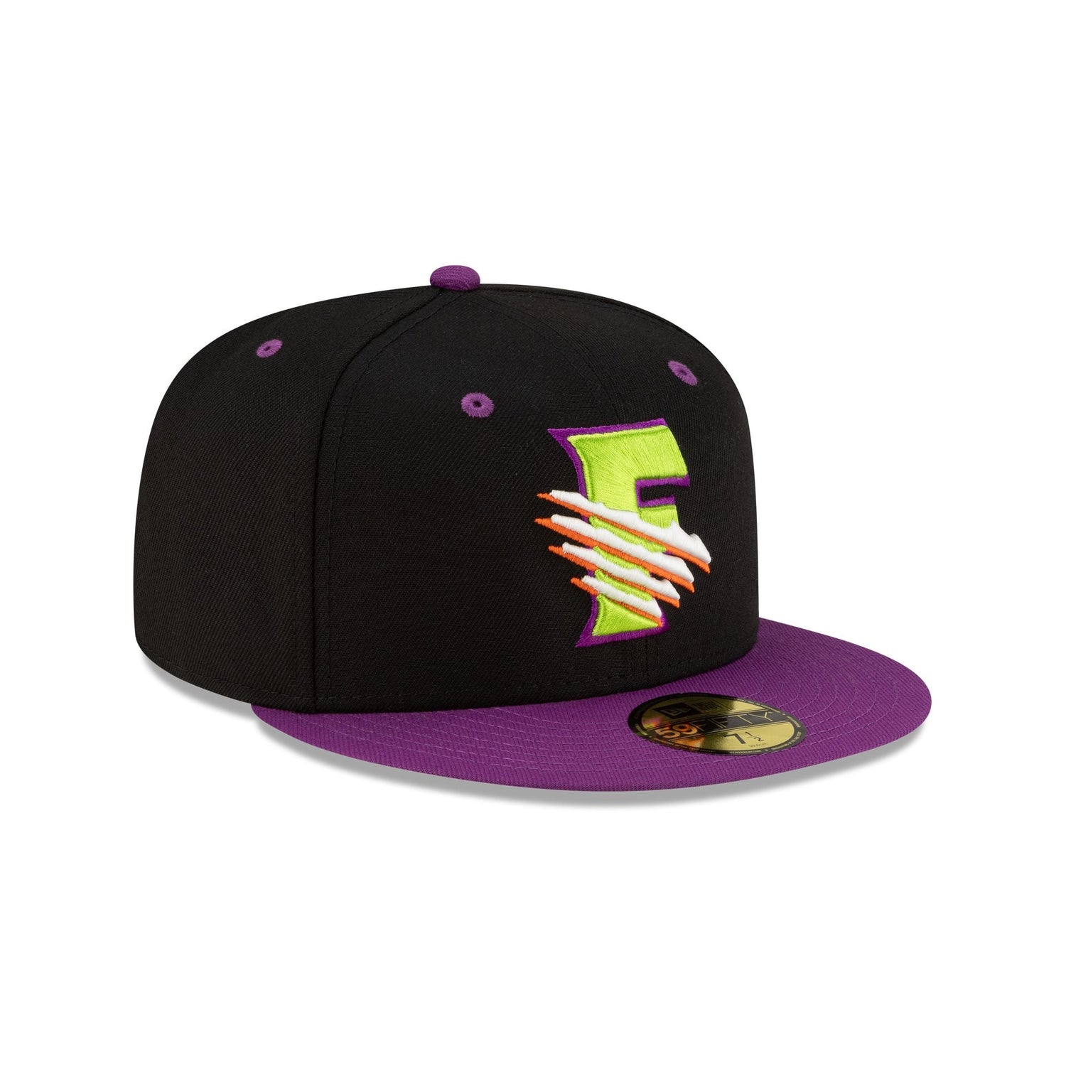 Fresno Grizzlies Halloween Purple 59FIFTY Fitted Hat
