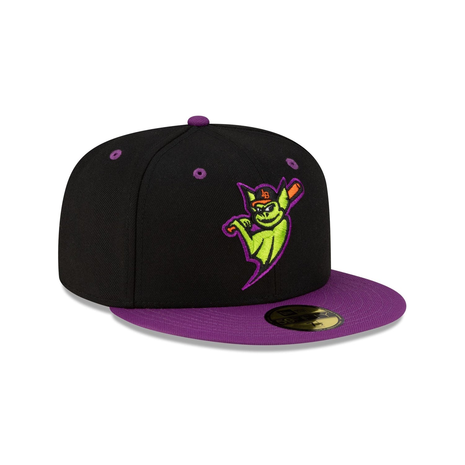 Louisville Bats Halloween Purple 59FIFTY Fitted Hat