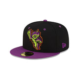 Lynchburg Hillcats Halloween Purple 59FIFTY Fitted Hat