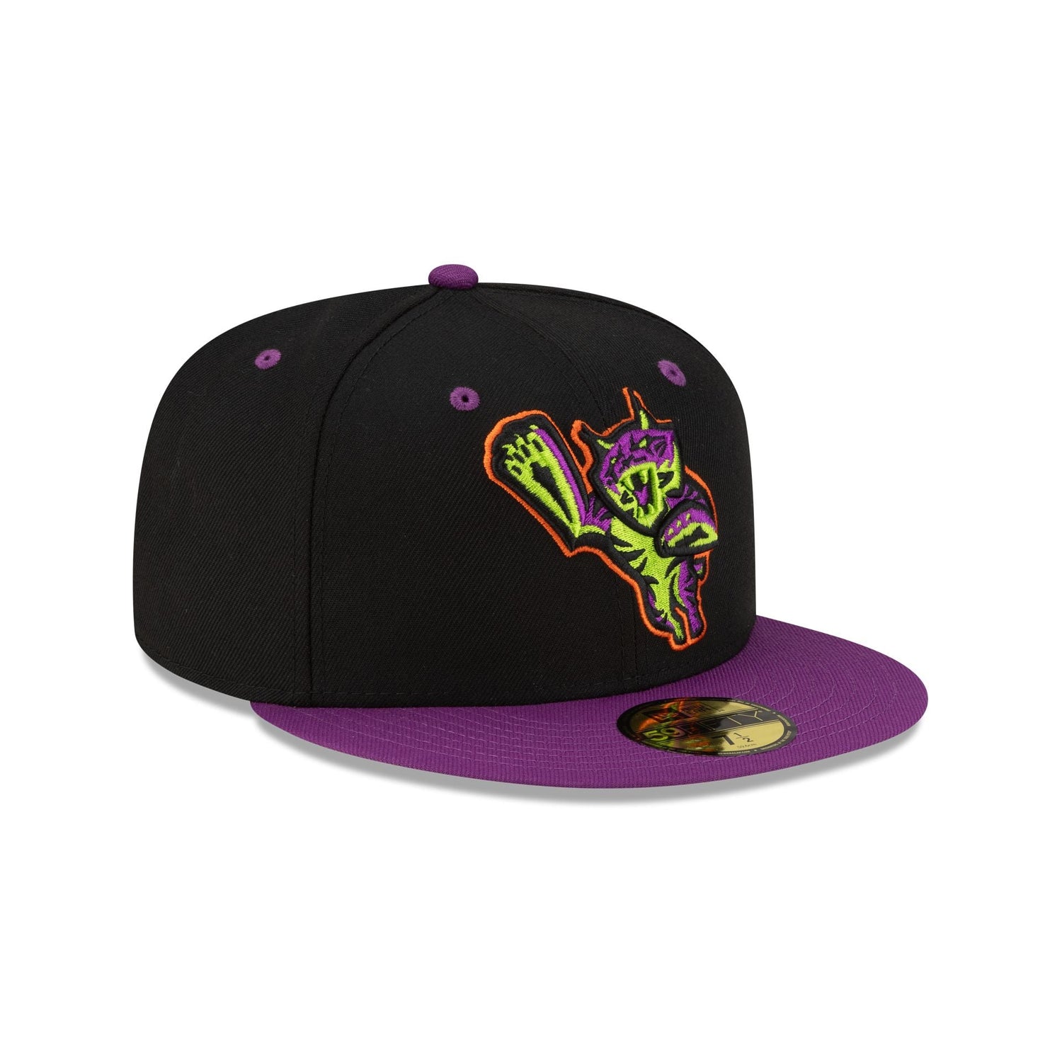Lynchburg Hillcats Halloween Purple 59FIFTY Fitted Hat