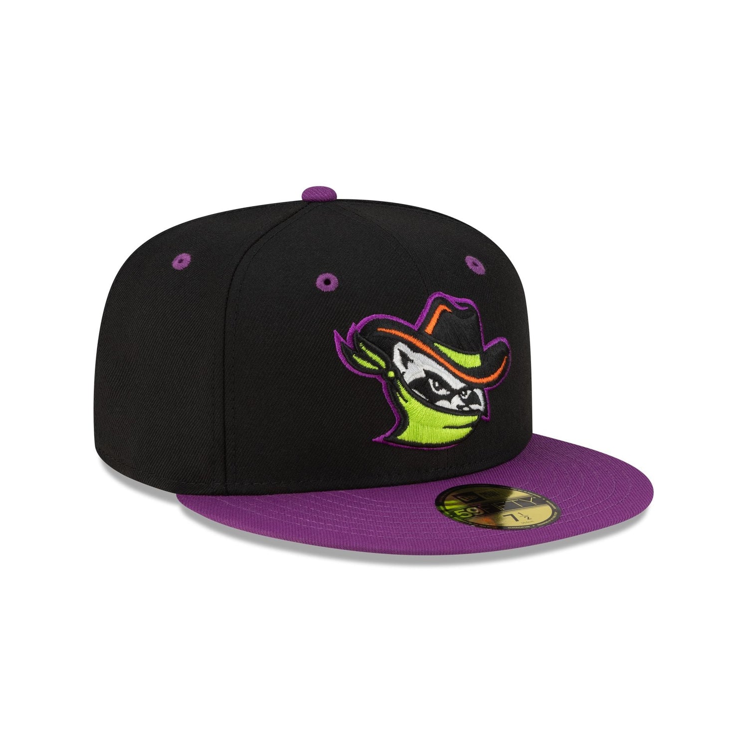 Quad Cities River Bandits Halloween Purple 59FIFTY Fitted Hat