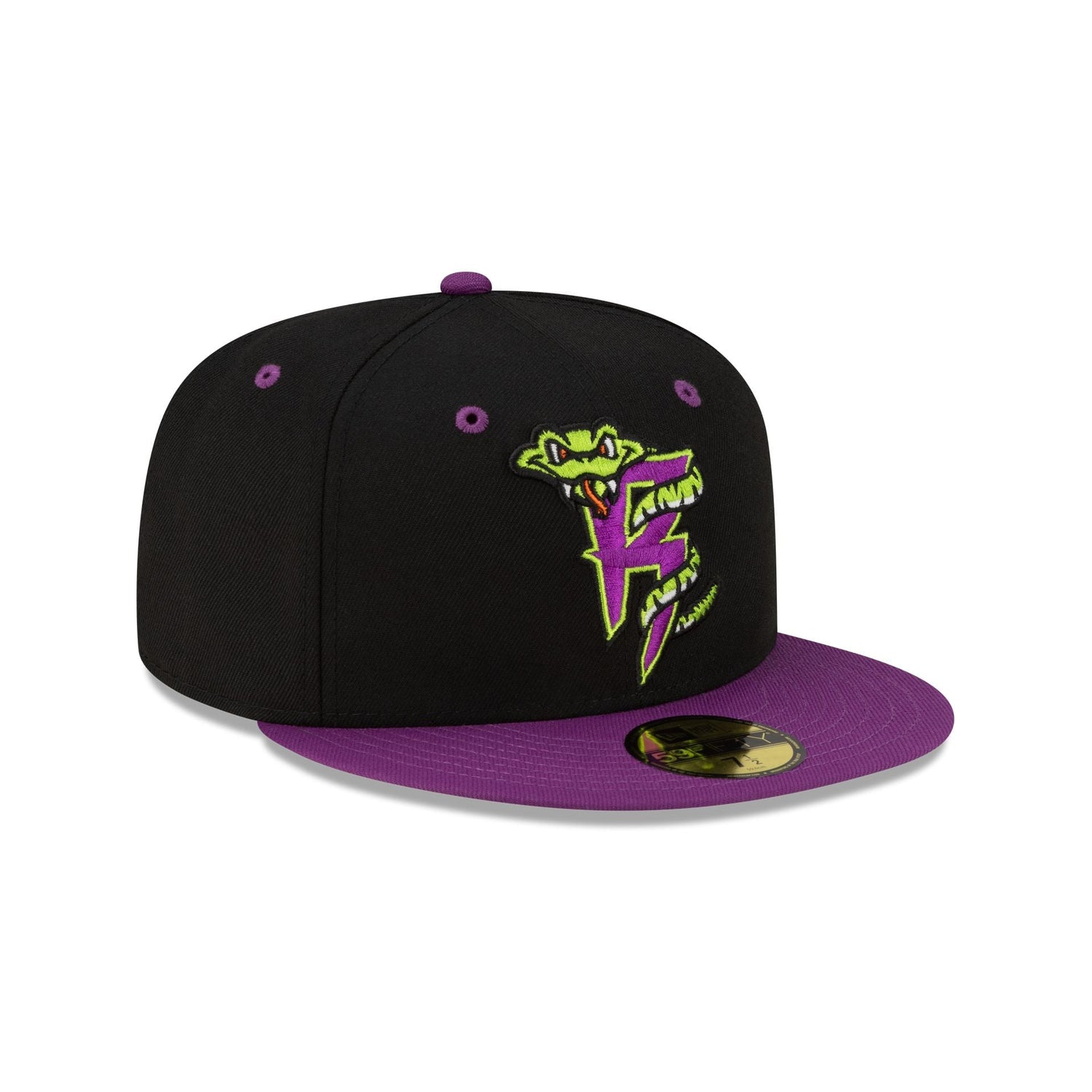 Wisconsin Timber Rattlers Halloween Purple 59FIFTY Fitted Hat