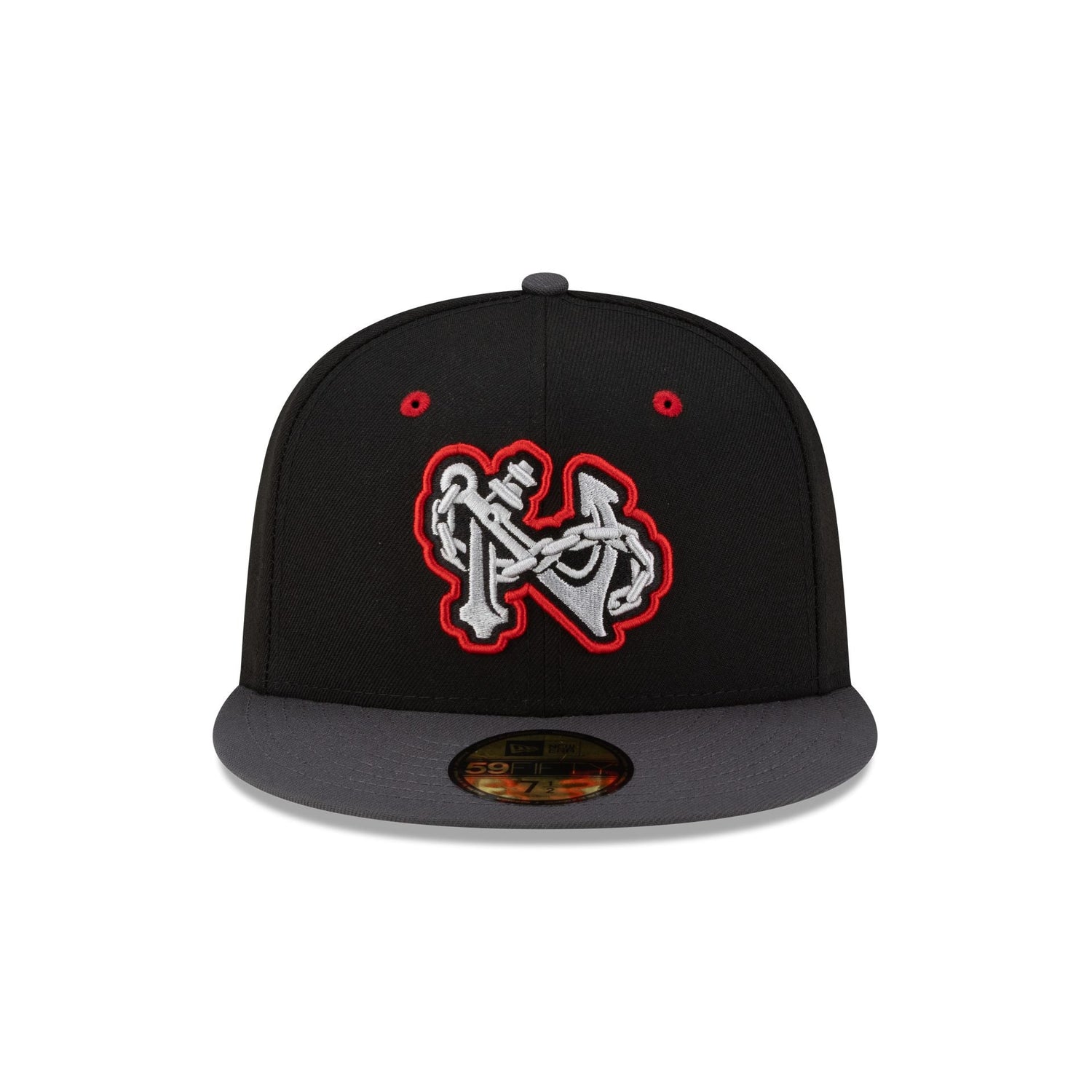 Norfolk Tides Halloween Red 59FIFTY Fitted Hat