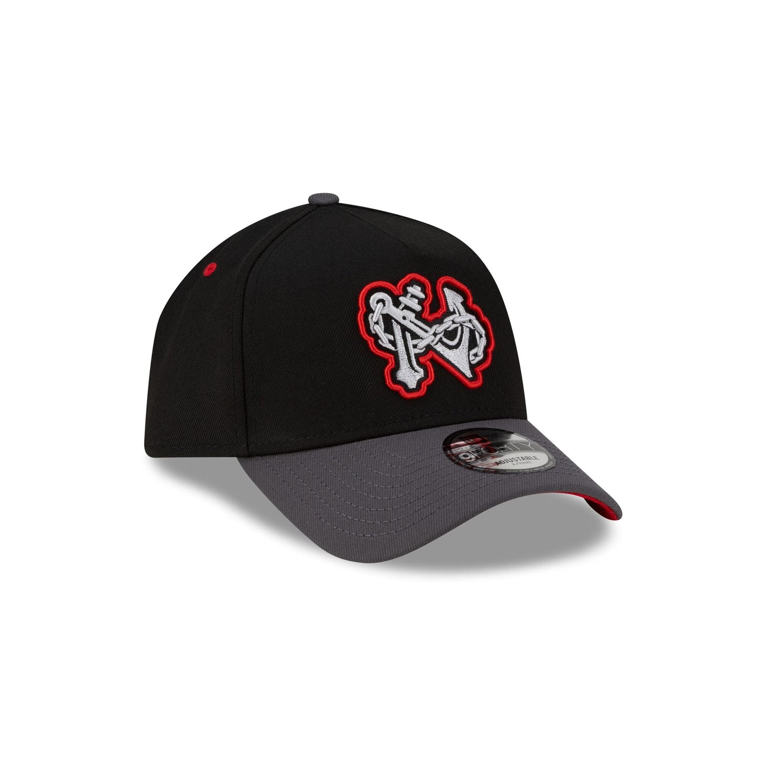Norfolk Tides Halloween Red 9FORTY A-Frame Snapback Hat