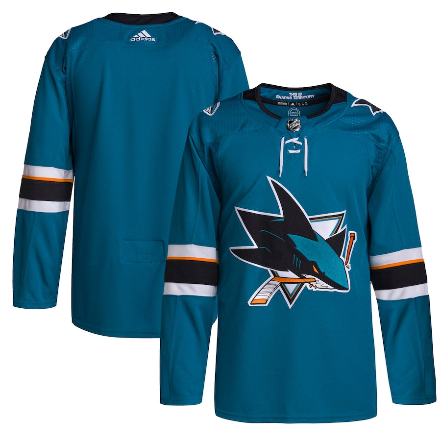 Men's San Jose Sharks adidas Teal 2021/22 Home Primegreen Authentic Jersey