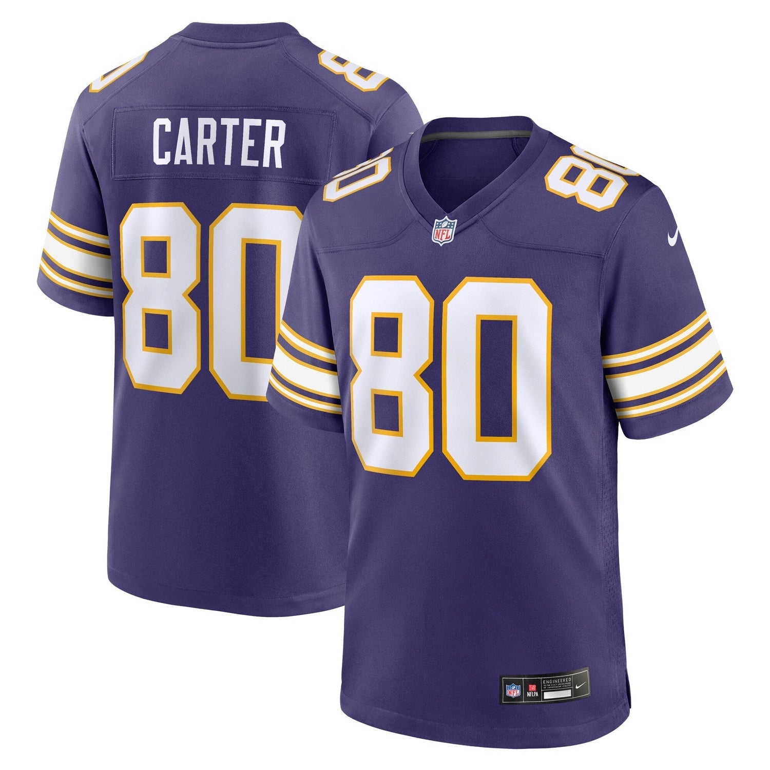 Cris Carter Minnesota Vikings Nike Classic Retired   Game Jersey - Purple