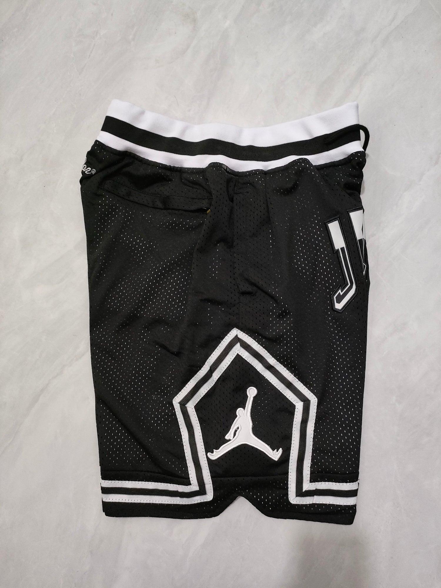 JUST DON Jordan Black Pocket Shorts