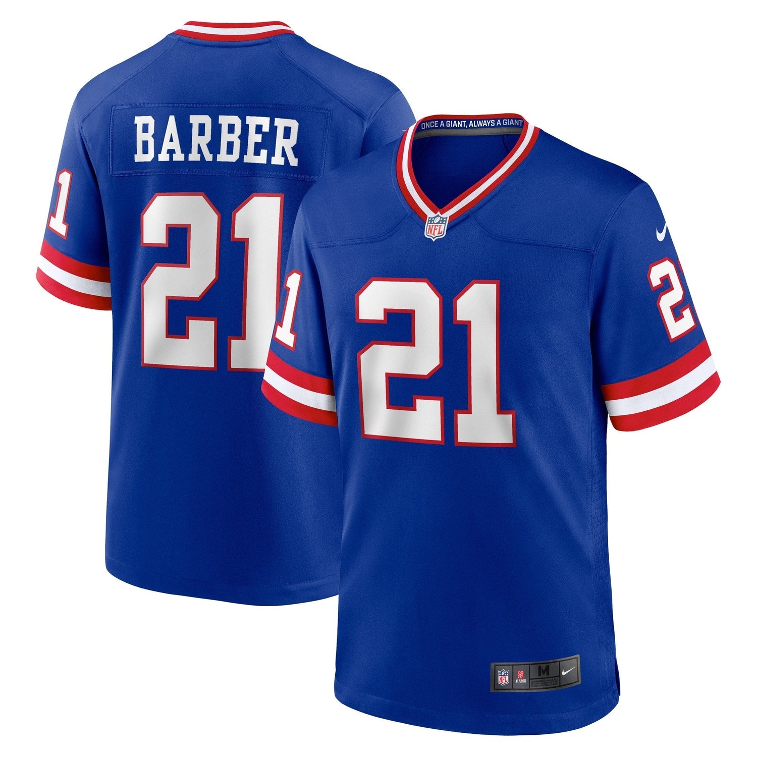 Tiki Barber New York Giants Nike Classic Retired   Game Jersey - Royal