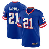 Tiki Barber New York Giants Nike Classic Retired   Game Jersey - Royal
