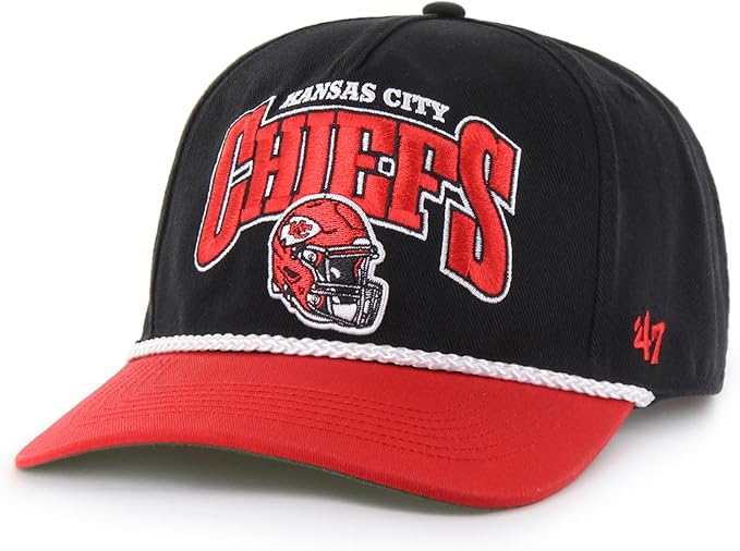Men's Kansas City Chiefs NFL 47 Brand Black Palermo Hitch Snapback Hat