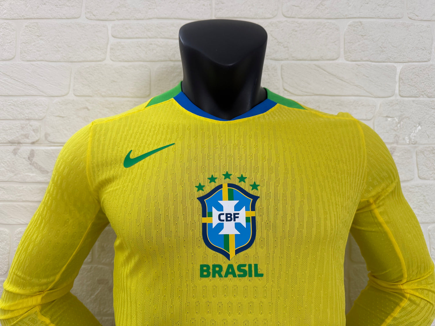 2025-26 Brazil Home Long Sleeve Player Version Jersey