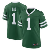 New York Jets Nike #1 Dad Game Jersey - Legacy Green