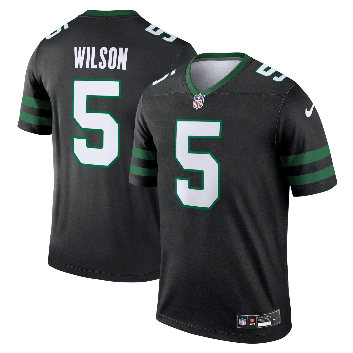 Garrett Wilson New York Jets Nike Alternate Legend Jersey  - Legacy Black
