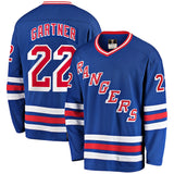 Mike Gartner New York Rangers   Premier Breakaway Retired  Jersey - Blue