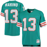 Mens Miami Dolphins Dan Marino Mitchell & Ness Aqua Retired Player Vintage  Jersey