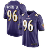 Broderick Washington Baltimore Ravens Nike Game   Jersey - Purple