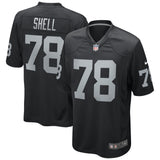 Art Shell Las Vegas Raiders Nike Game Retired   Jersey - Black