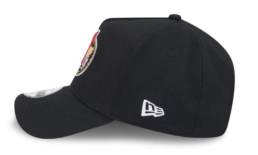 Men's Ottawa Senators NHL New Era Black 9Forty A-Frame Snapback Hat