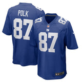 Makai Polk New York Giants Nike Home Game   Jersey - Royal