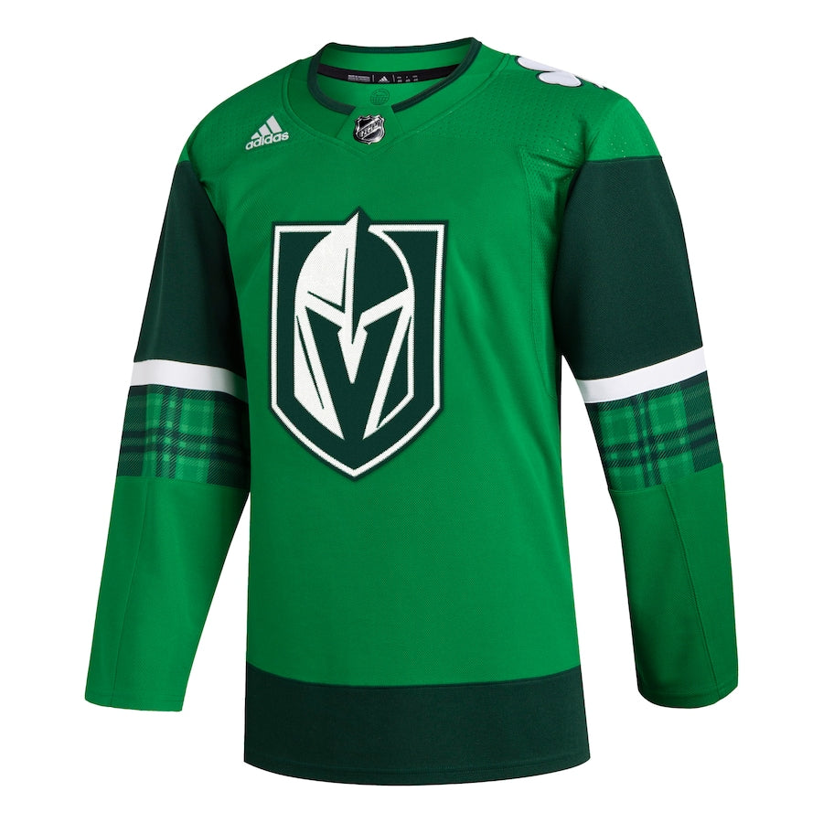 Men's Vegas Golden Knights adidas Kelly Green 2023 St. Patrick's Day Primegreen Authentic Jersey