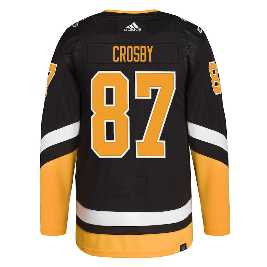 Men's Pittsburgh Penguins Sidney Crosby adidas Black Alternate Primegreen Authentic Player Jersey